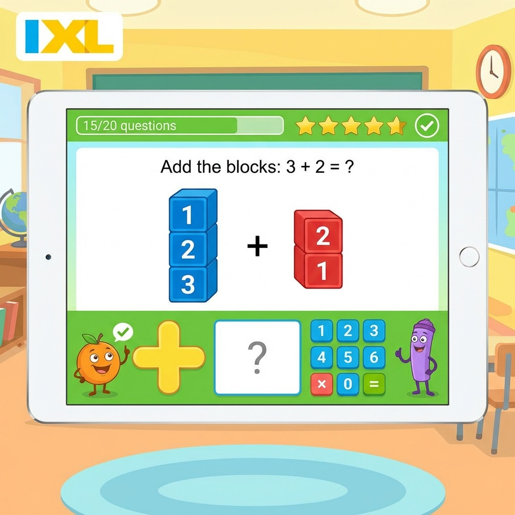 IXL 数学练习界面