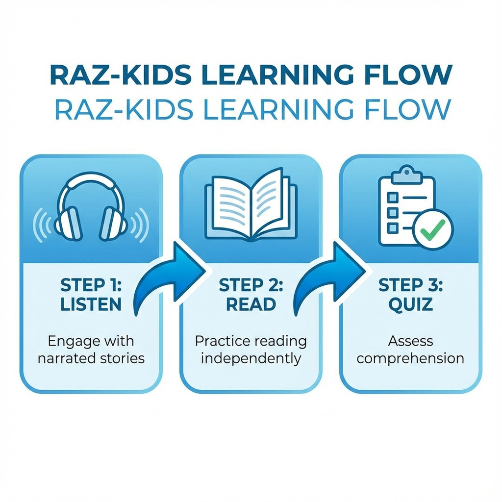 Raz-Kids 一本书的三遍读法 配图